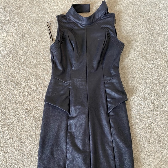 GUESS. High neck dress with peplum detail - Picture 1 of 7
